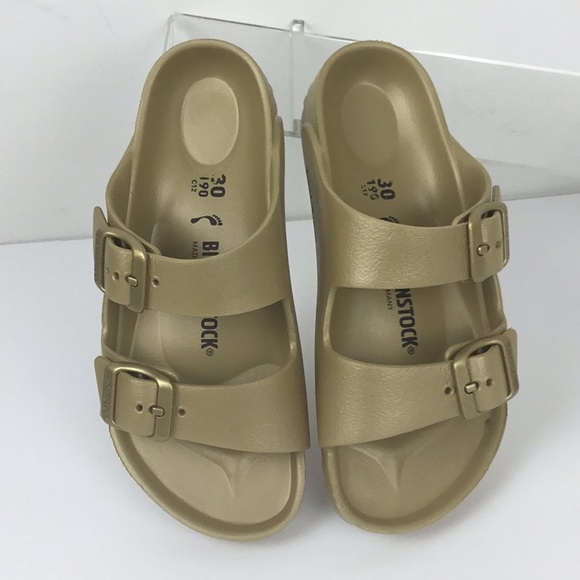 Birkenstock Arizona EVA Sandals Gold Girls SIZE 12, EU / 30 - Picture 3 of 6
